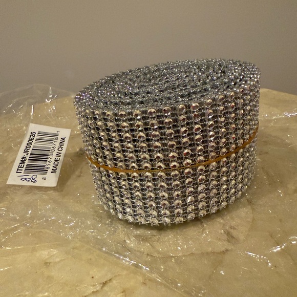 Design | Silver Rhinestone Ribbon Roll | Poshmark